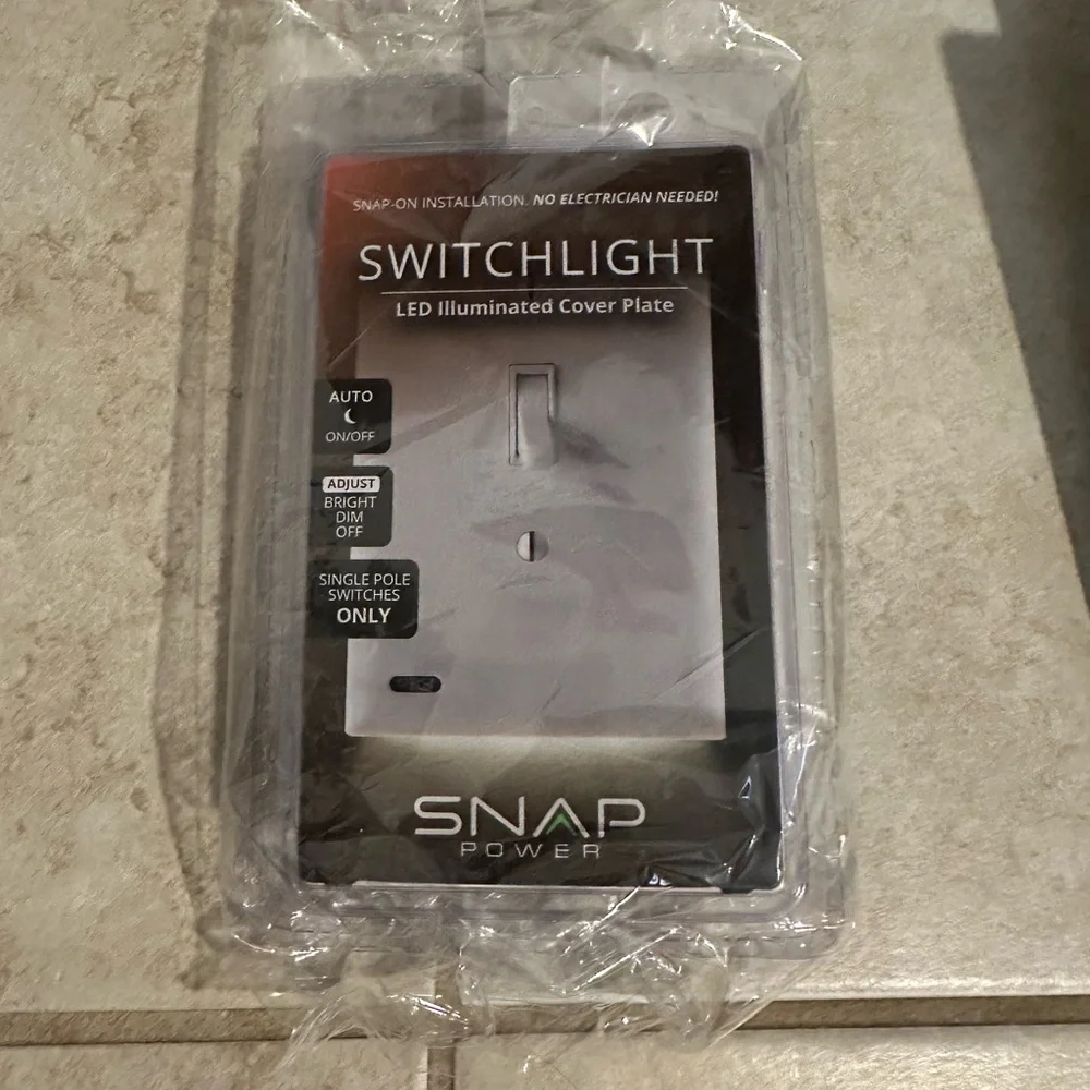 Illuminated light switch plate covers